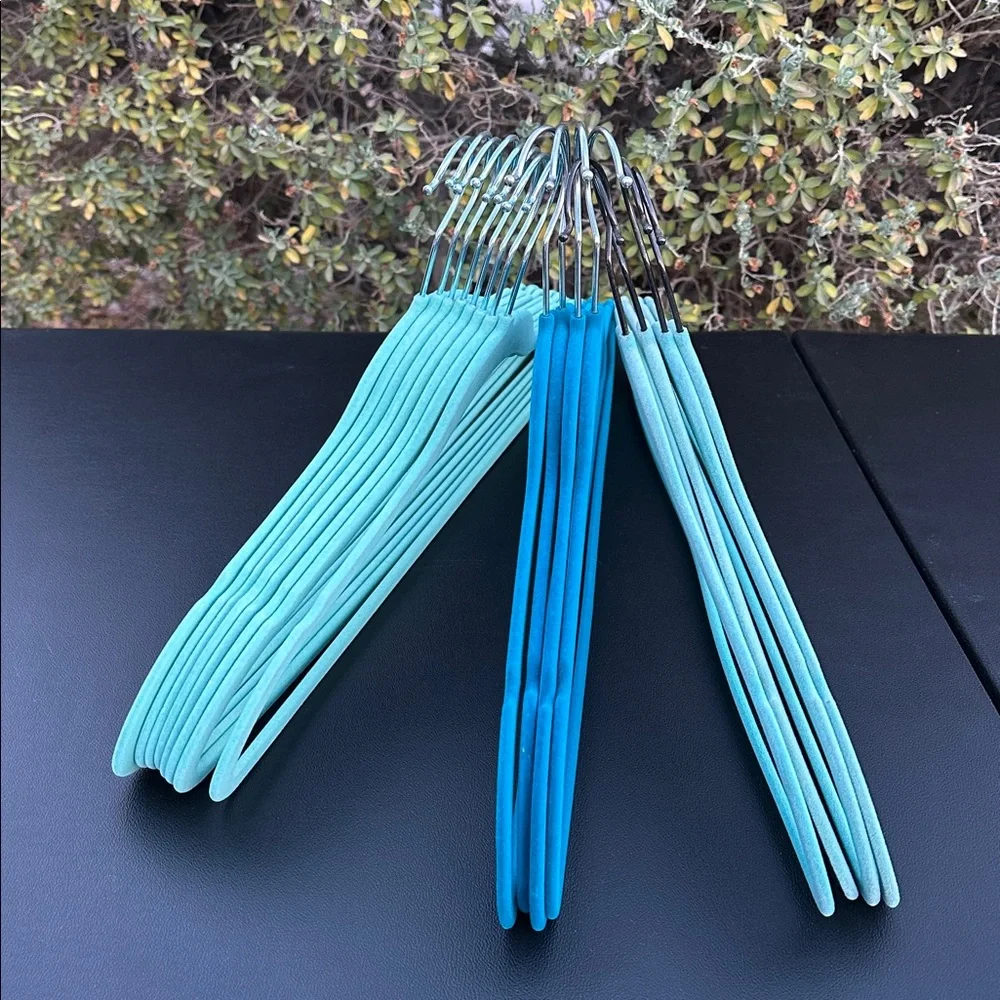 Velvet hangers heavy duty set of 16 counts, used-great condition.